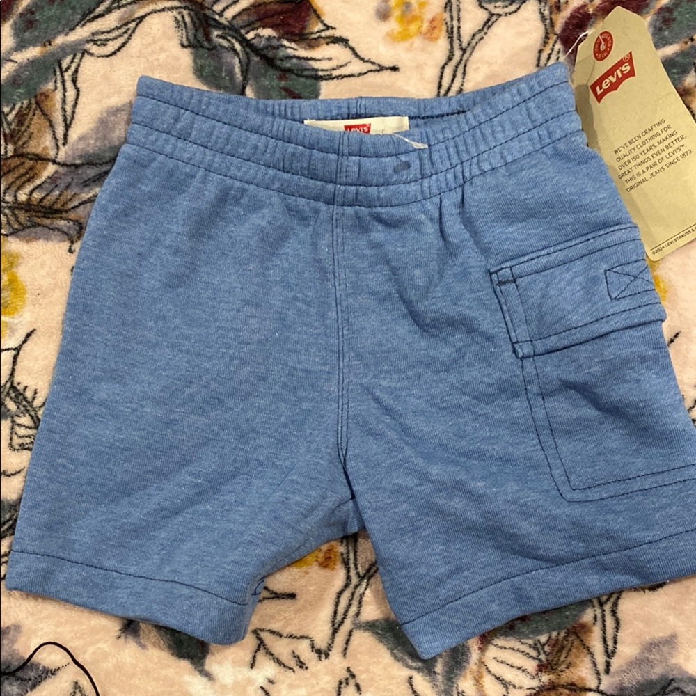 Levi's Blue Casual Shorts Elastic Waist